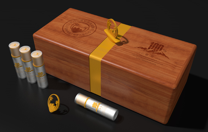 碧延堂奢宠雪蛤粉养生药品包装设计